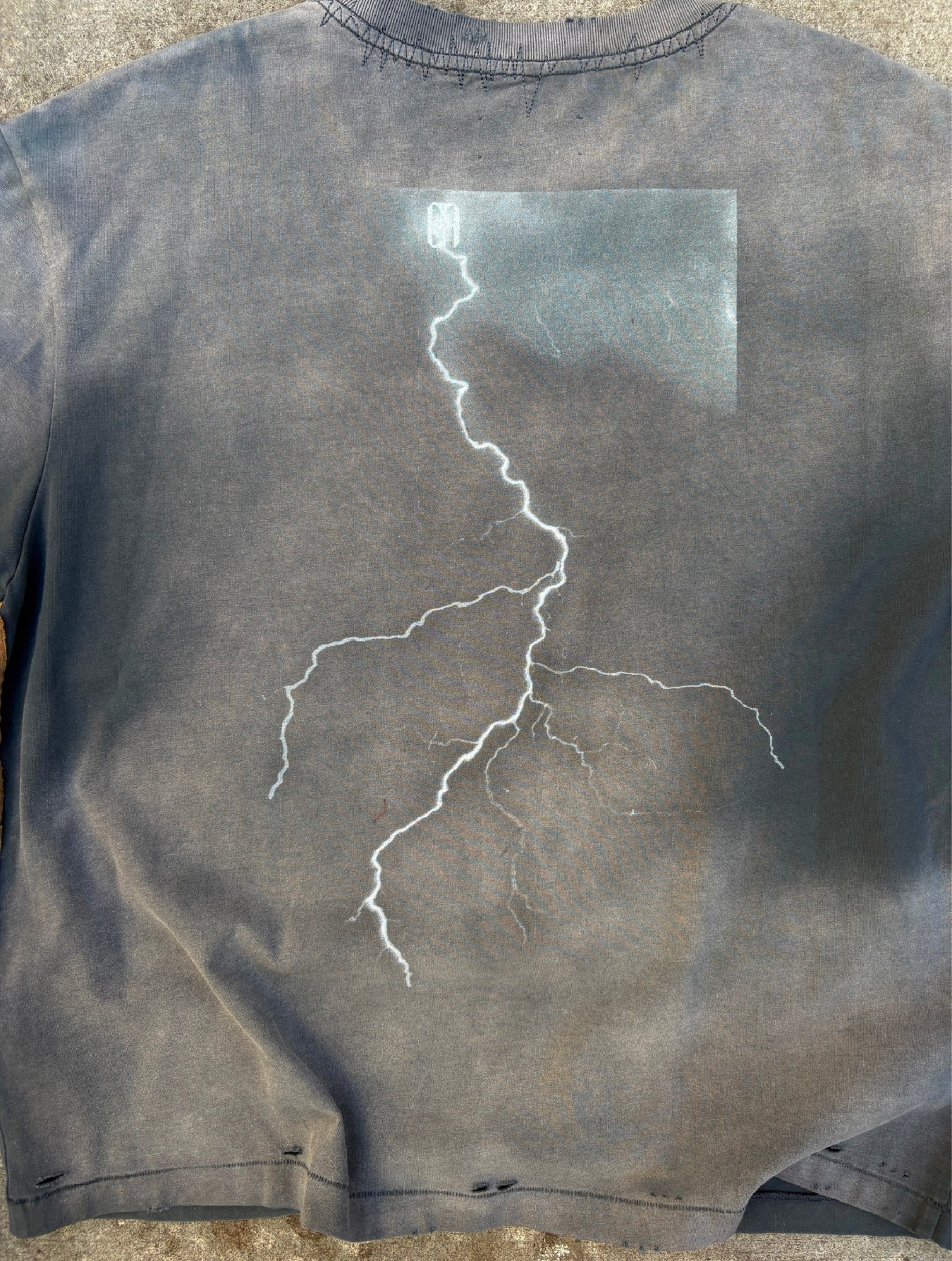 Birth of a Royal Child Distressed Long-sleeve Tee “Stained”