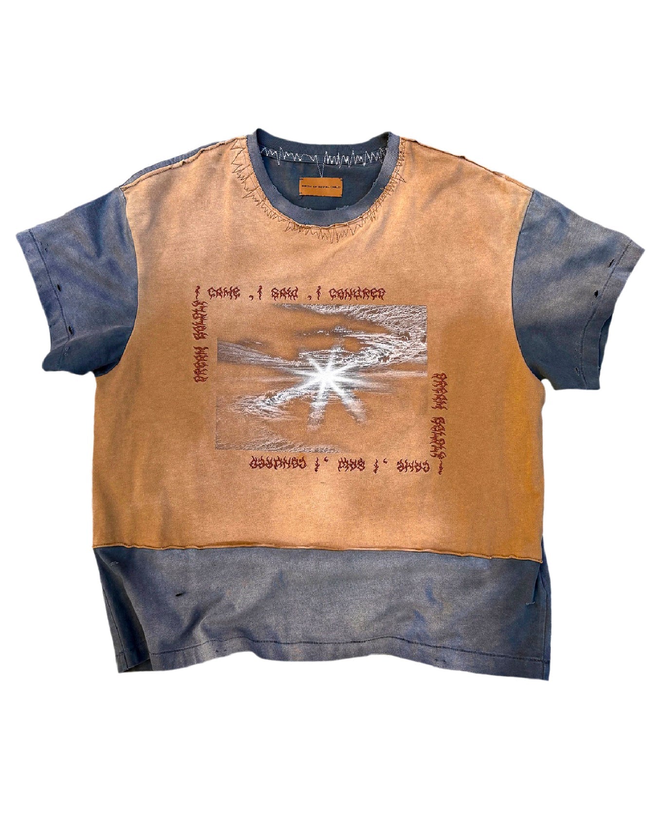 Birth of a Royal Child Distressed Long-sleeve Tee “Stained”