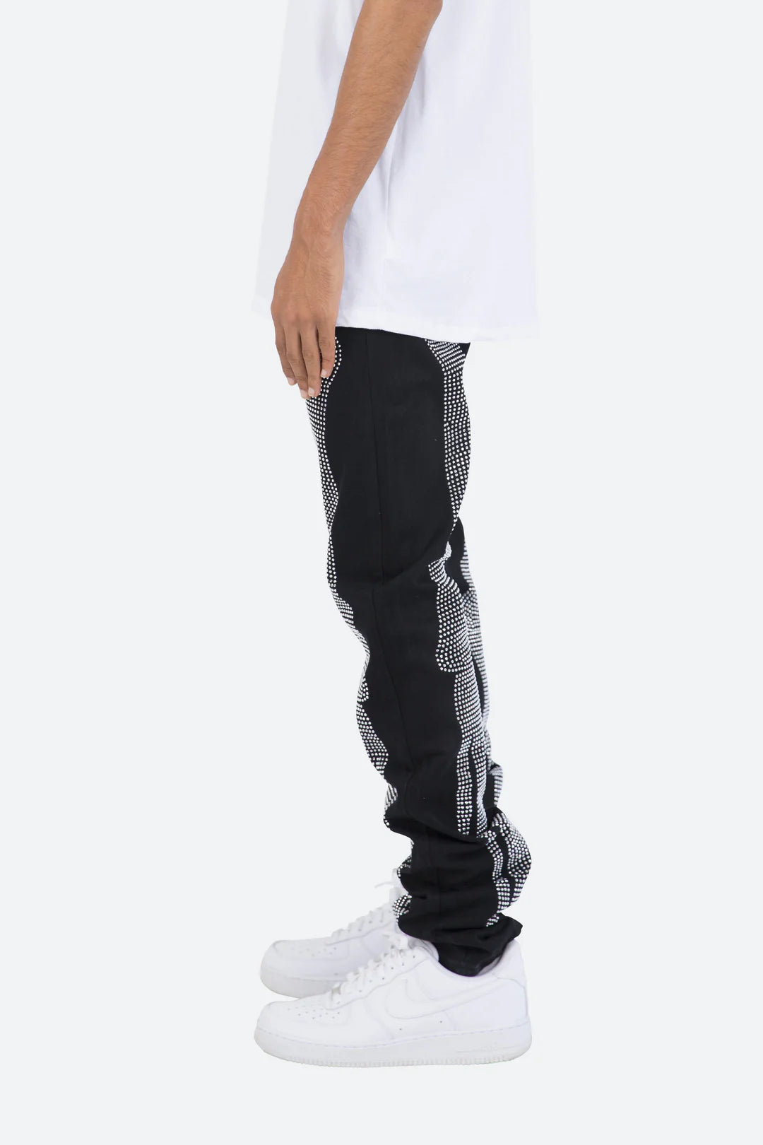 Calça Skeleton Cristal Denim “Black”