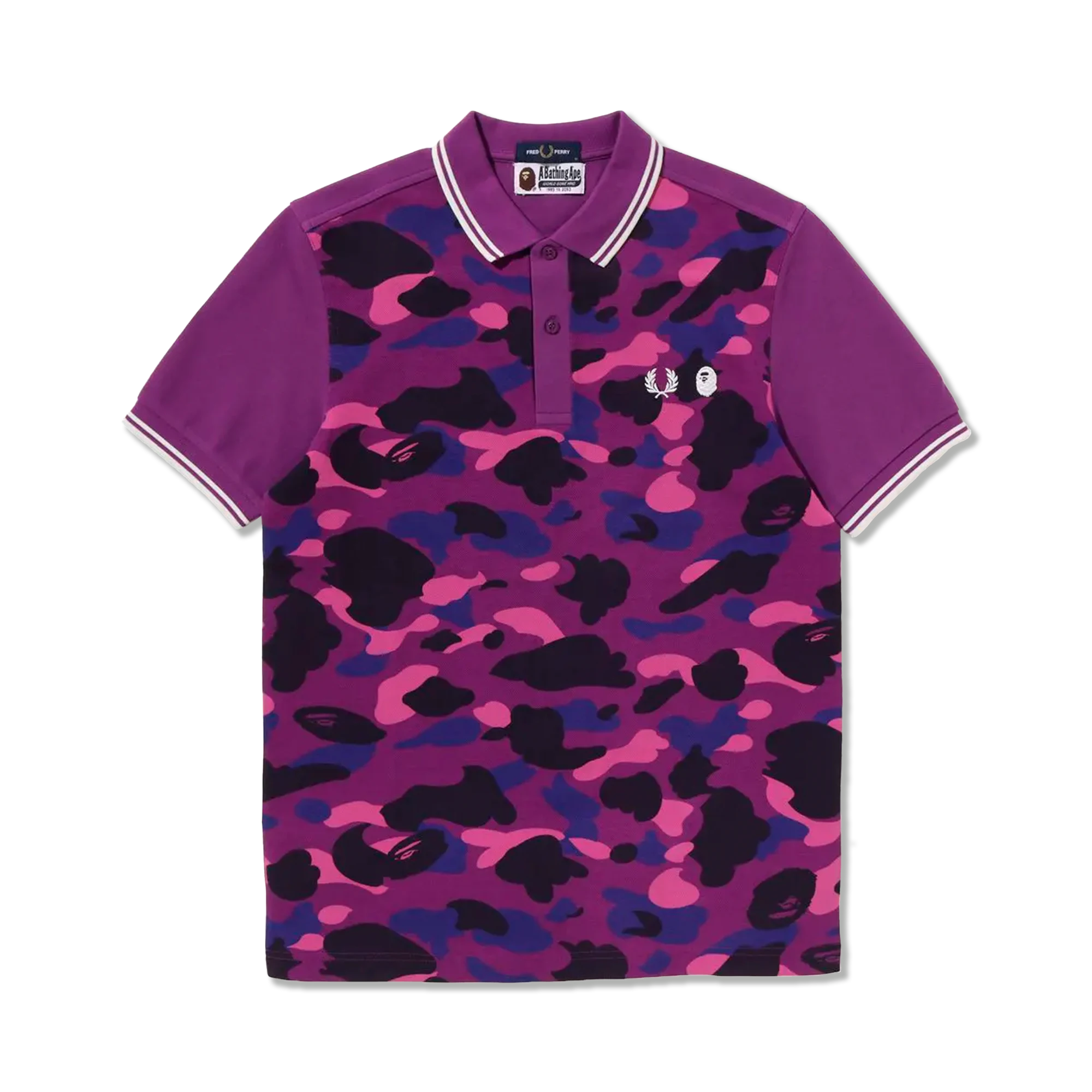 BAPE® x Fred Perry Color Camo Polo “Purple”