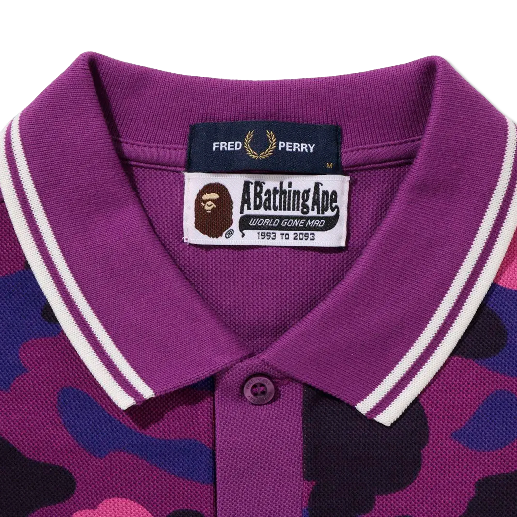 BAPE® x Fred Perry Color Camo Polo “Purple”