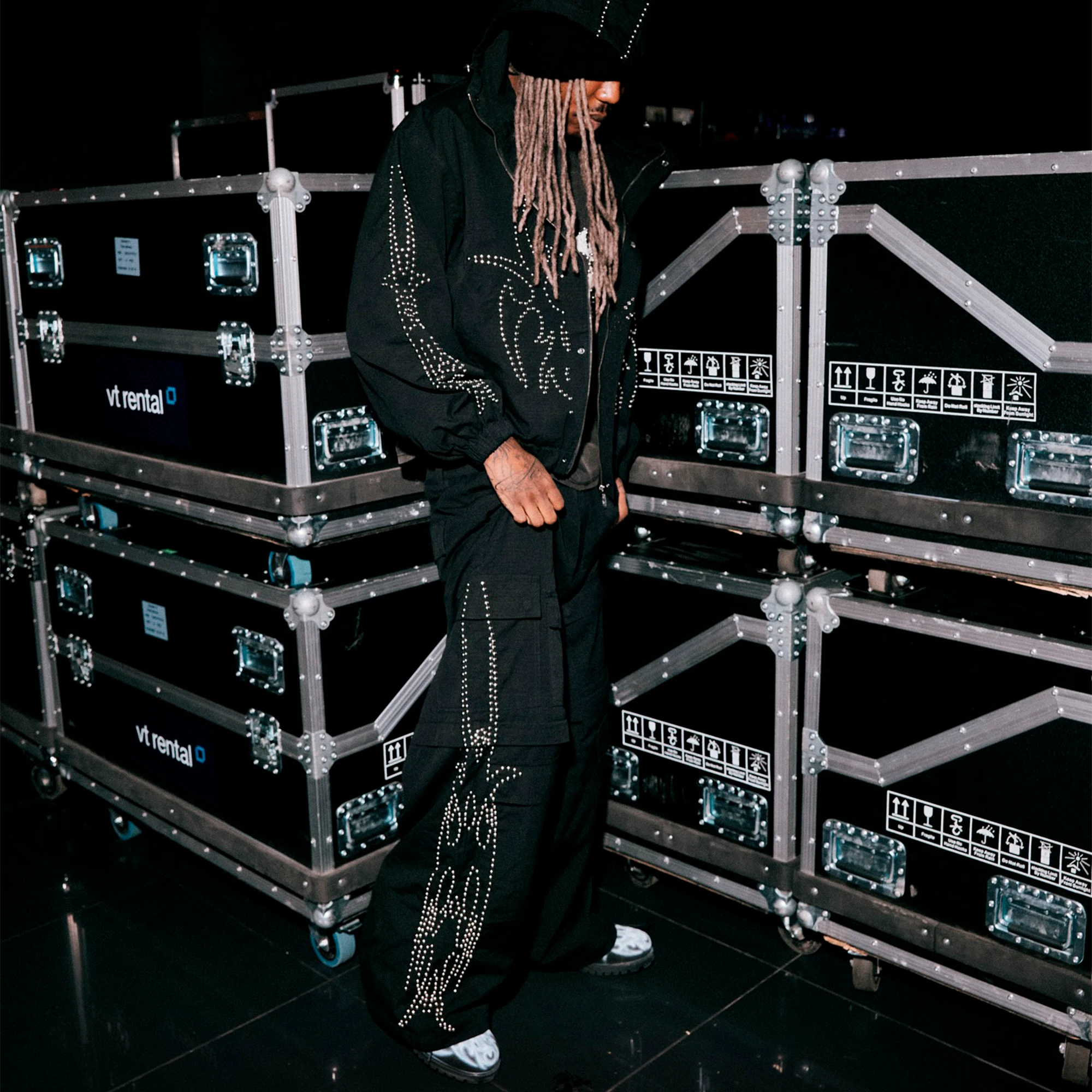 Roach Studded Ripstop Convertible "Black"