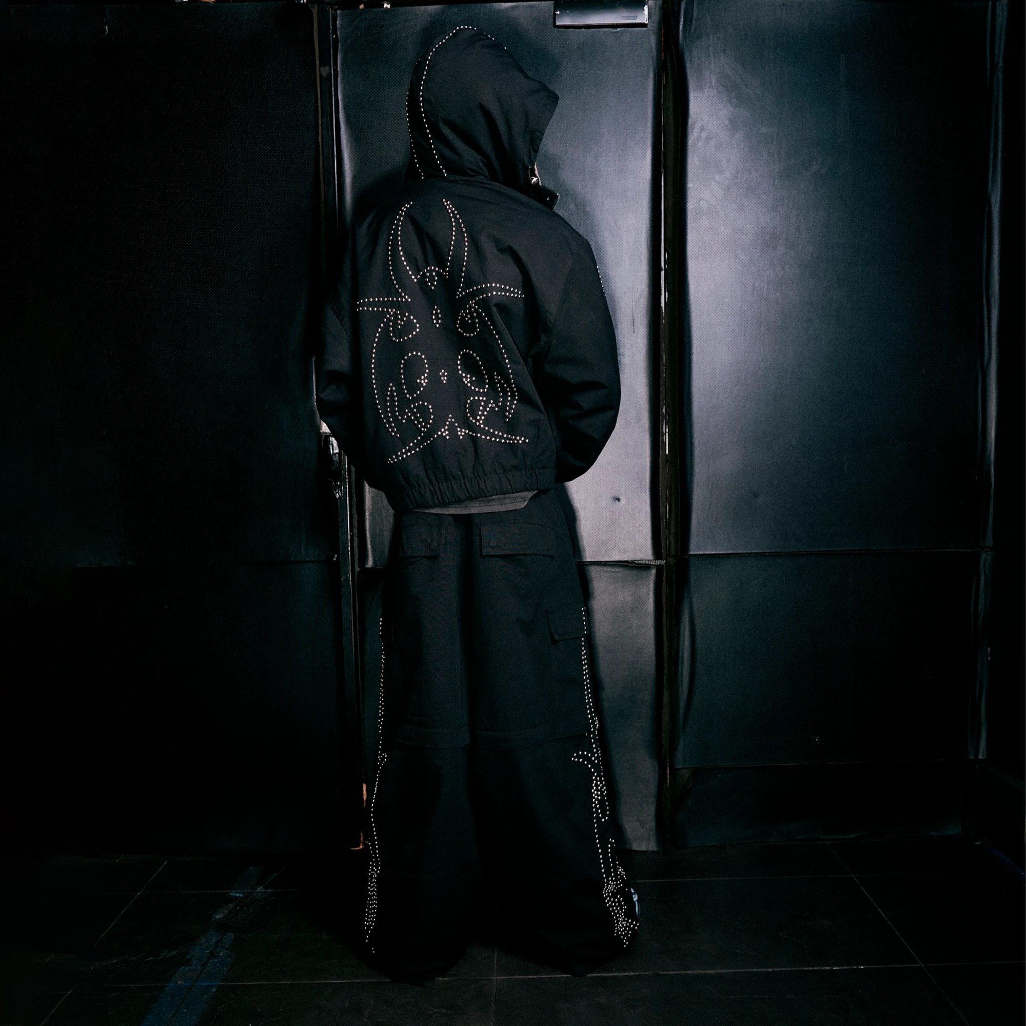 Roach Studded Ripstop Convertible "Black"