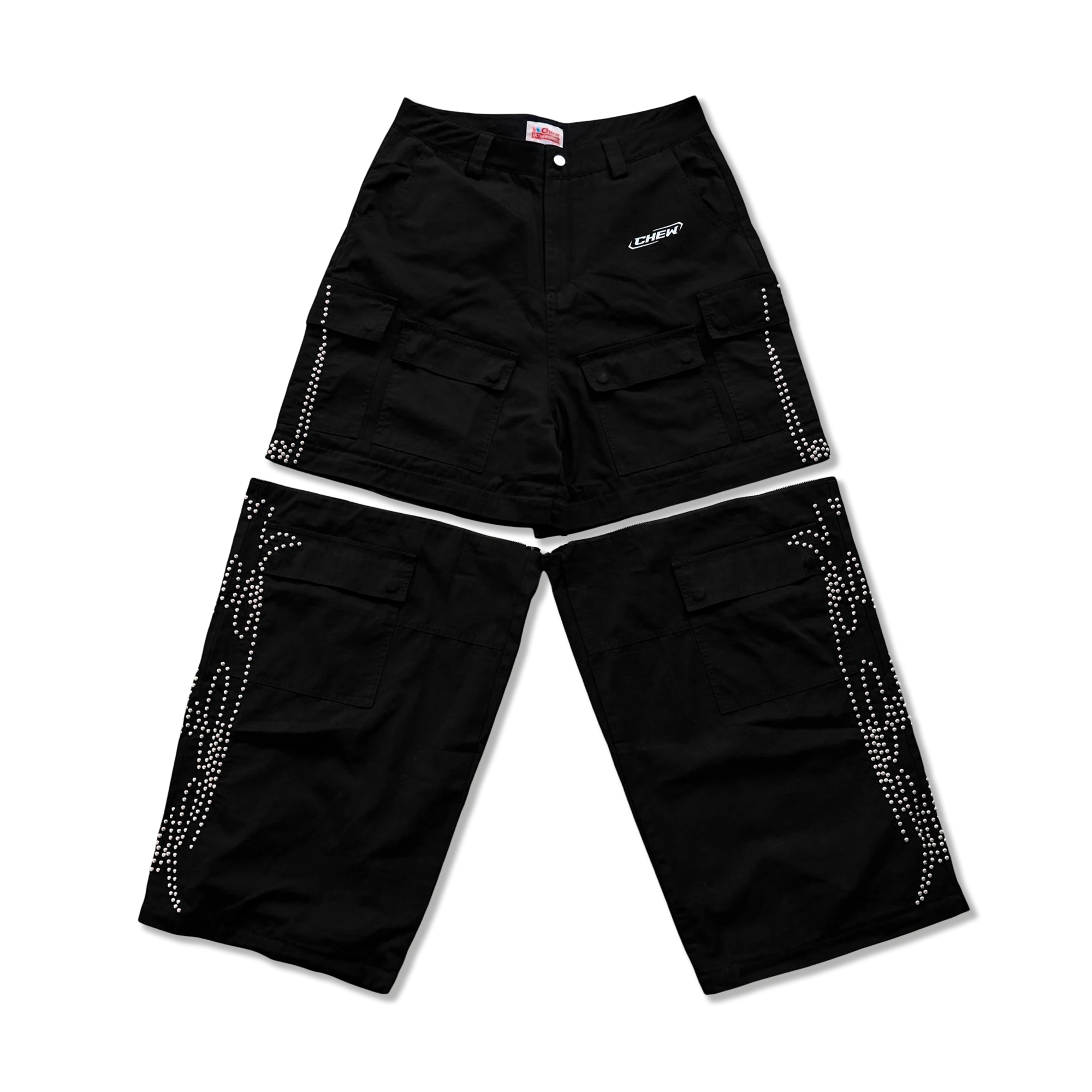 Roach Studded Ripstop Convertible "Black"