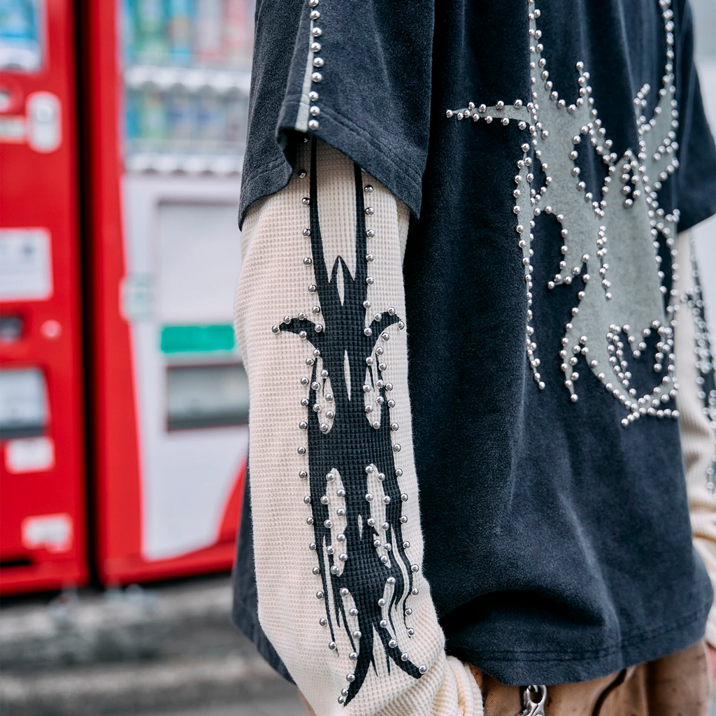 Roach Studded Longsleeve "Black"