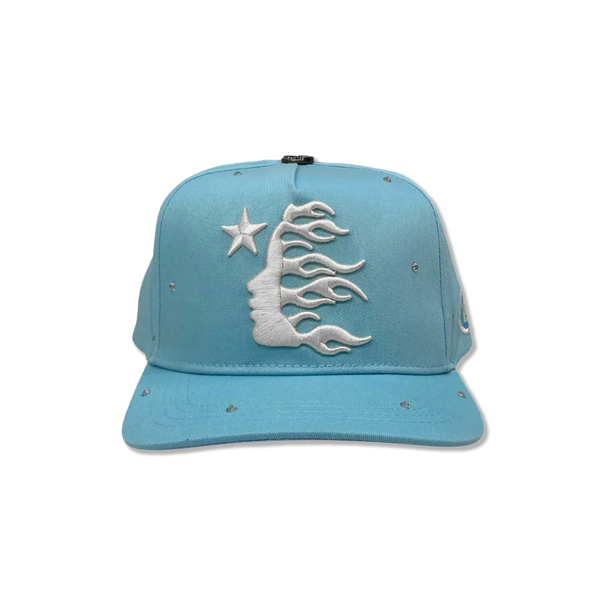 OG Logo Rhinestone Snapback Hat “Baby Blue”