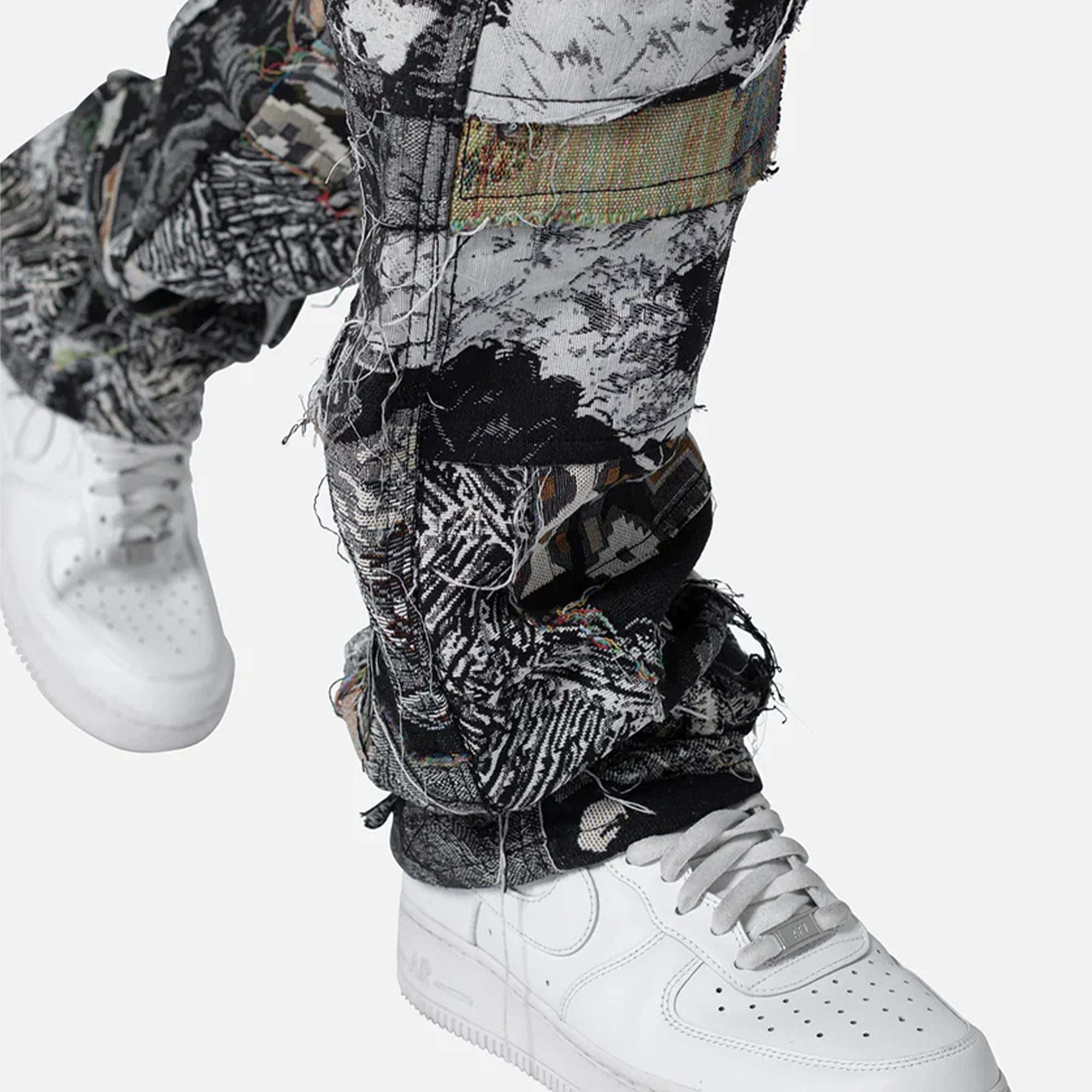 Paneled Blanket “Black/White”