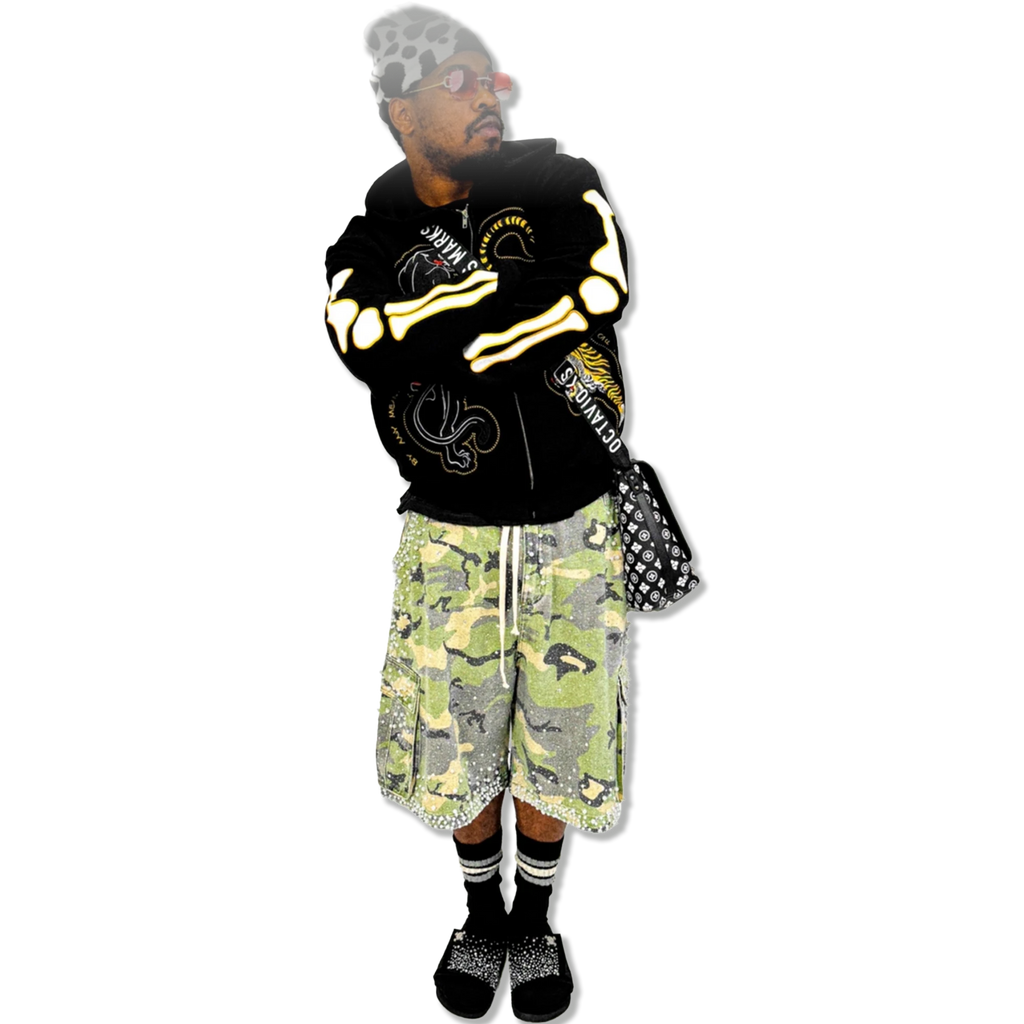 Ying Yang Bone Hoodie "Black"