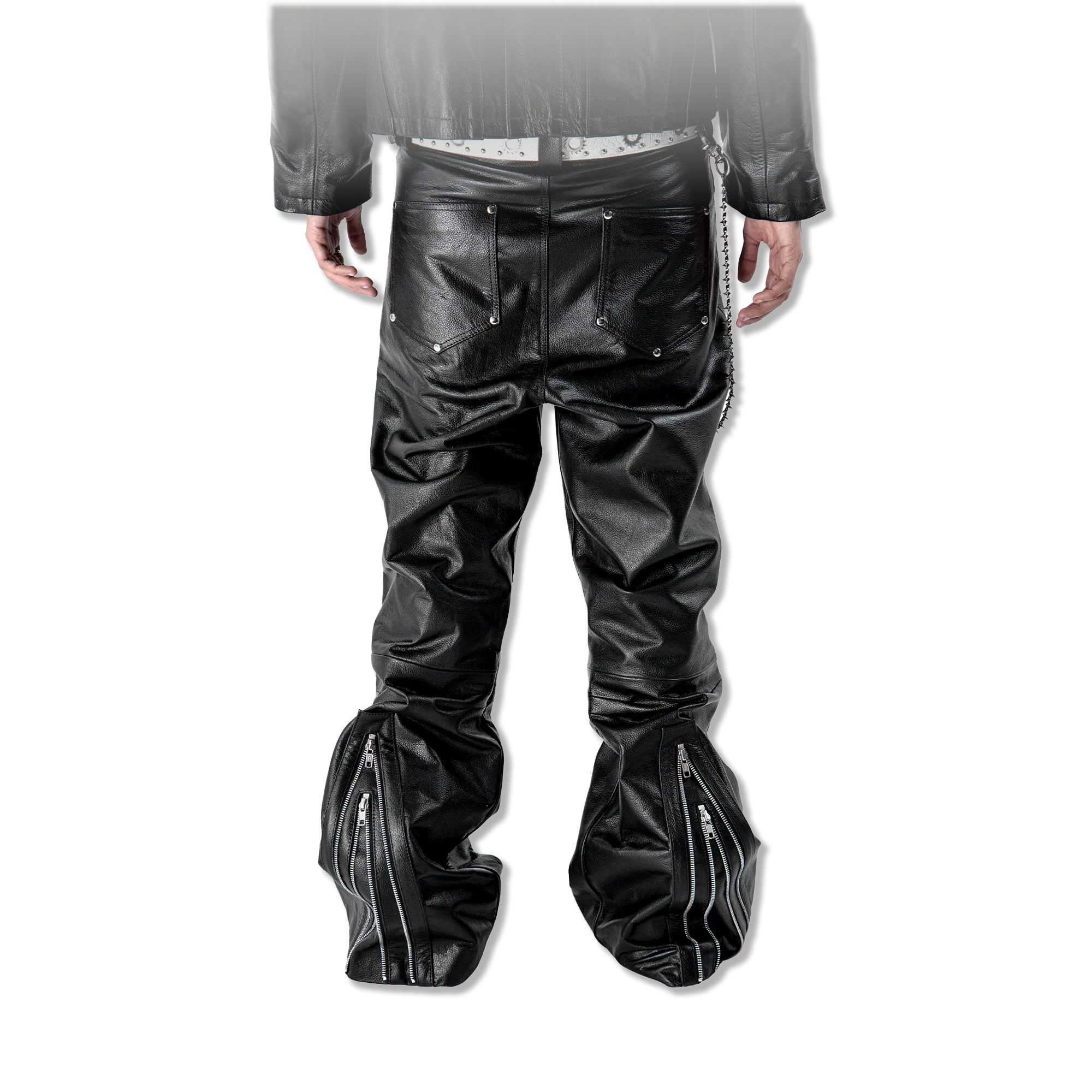 Slate Leather Pants "Black"