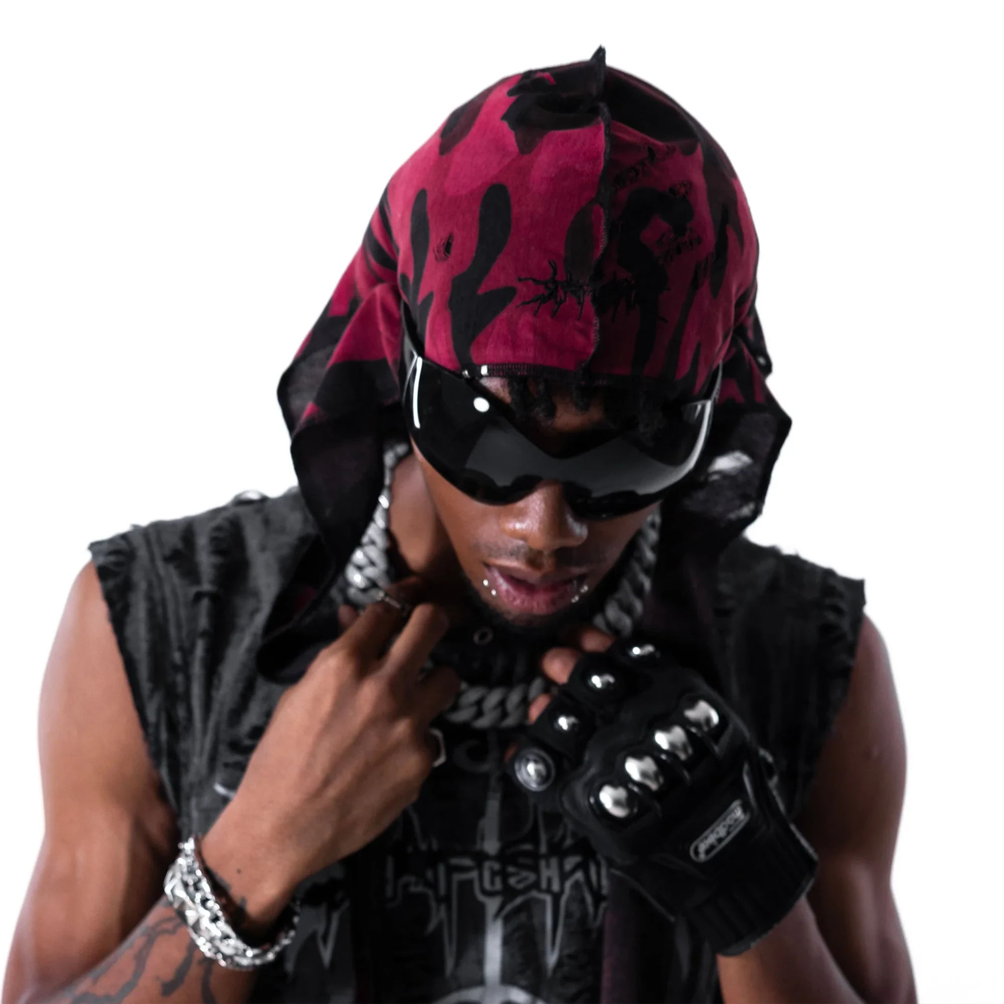 Night Street-Camo 2.0 Durag “Red”