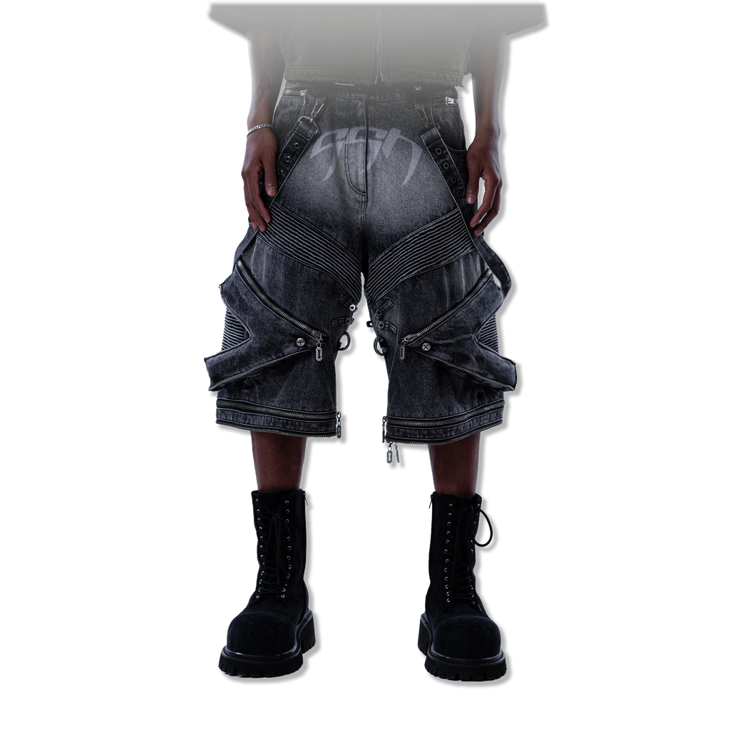 Night Heavy-Duty Denim Pants “Washed Black”