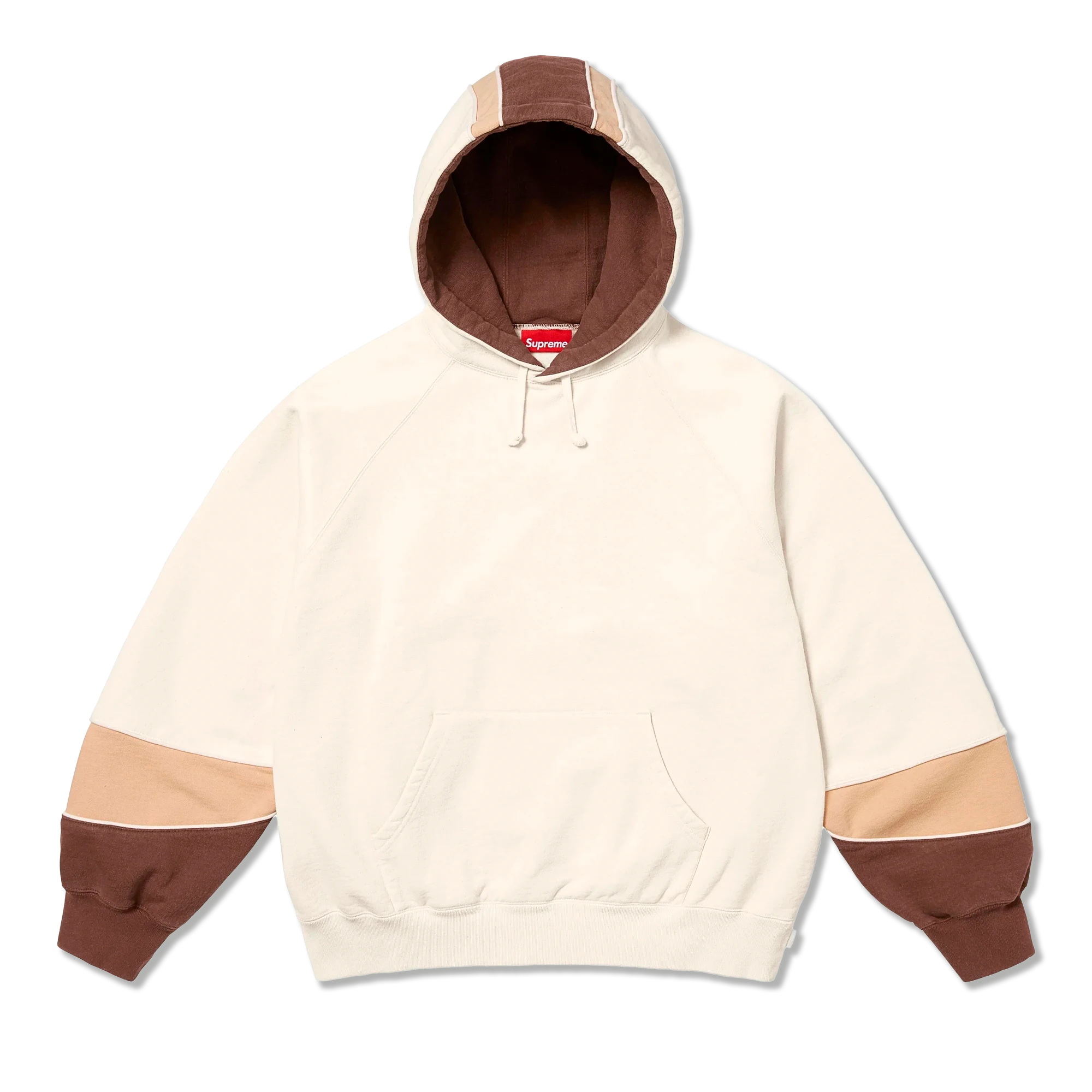Paneled Hooded Sweatshirt “Natural”