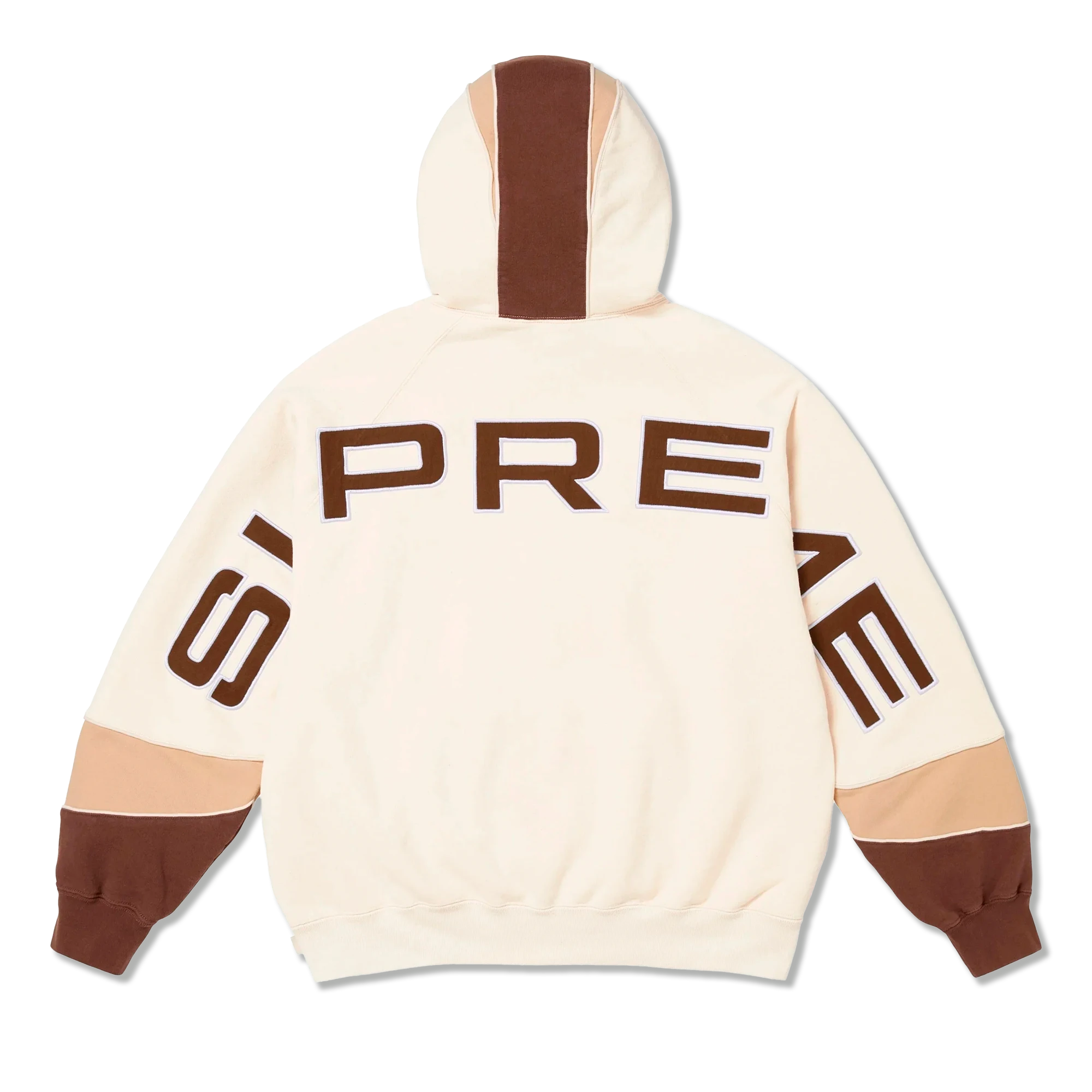 Paneled Hooded Sweatshirt “Natural”