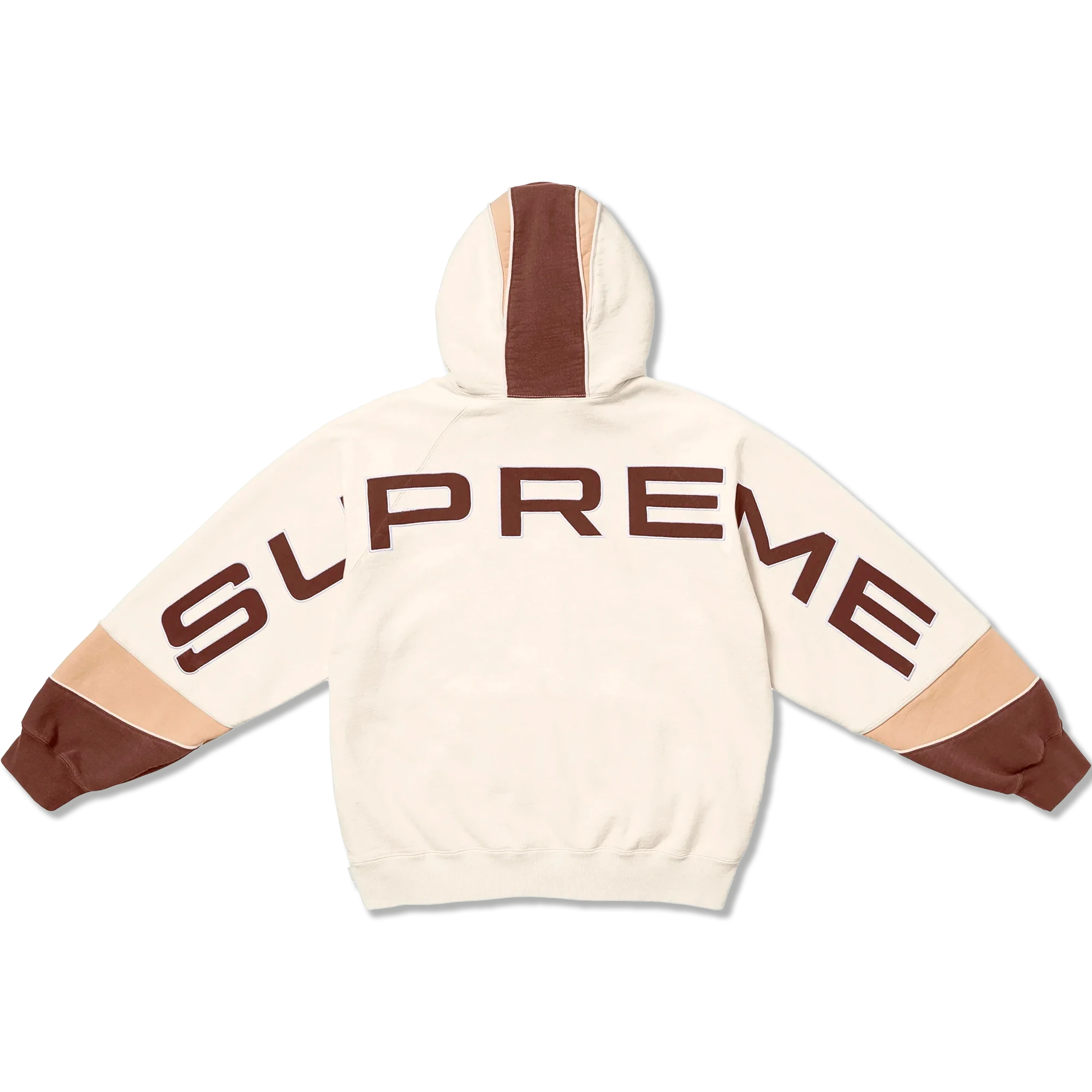 Paneled Hooded Sweatshirt “Natural”