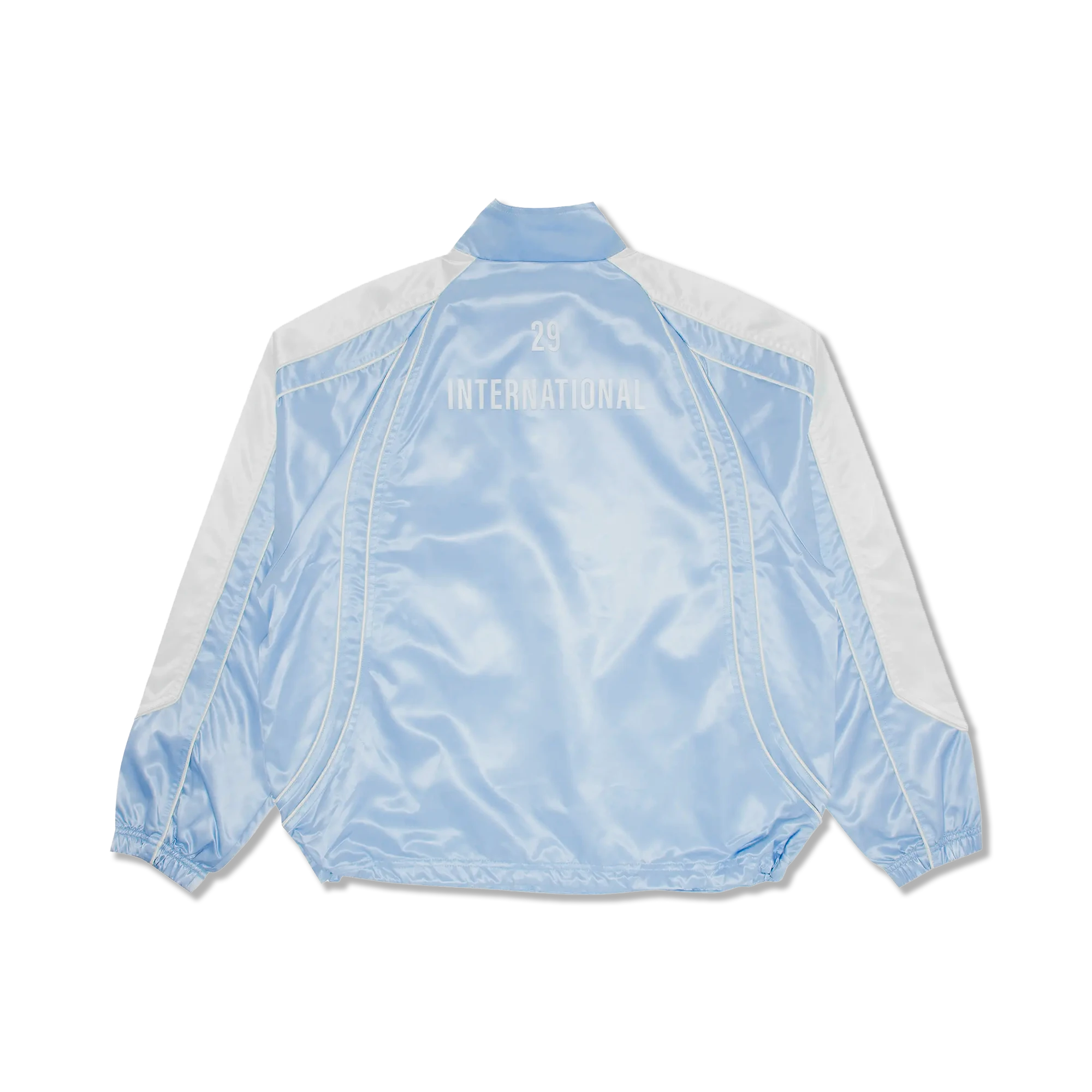 Satin Piping Pullover “Light Blue”
