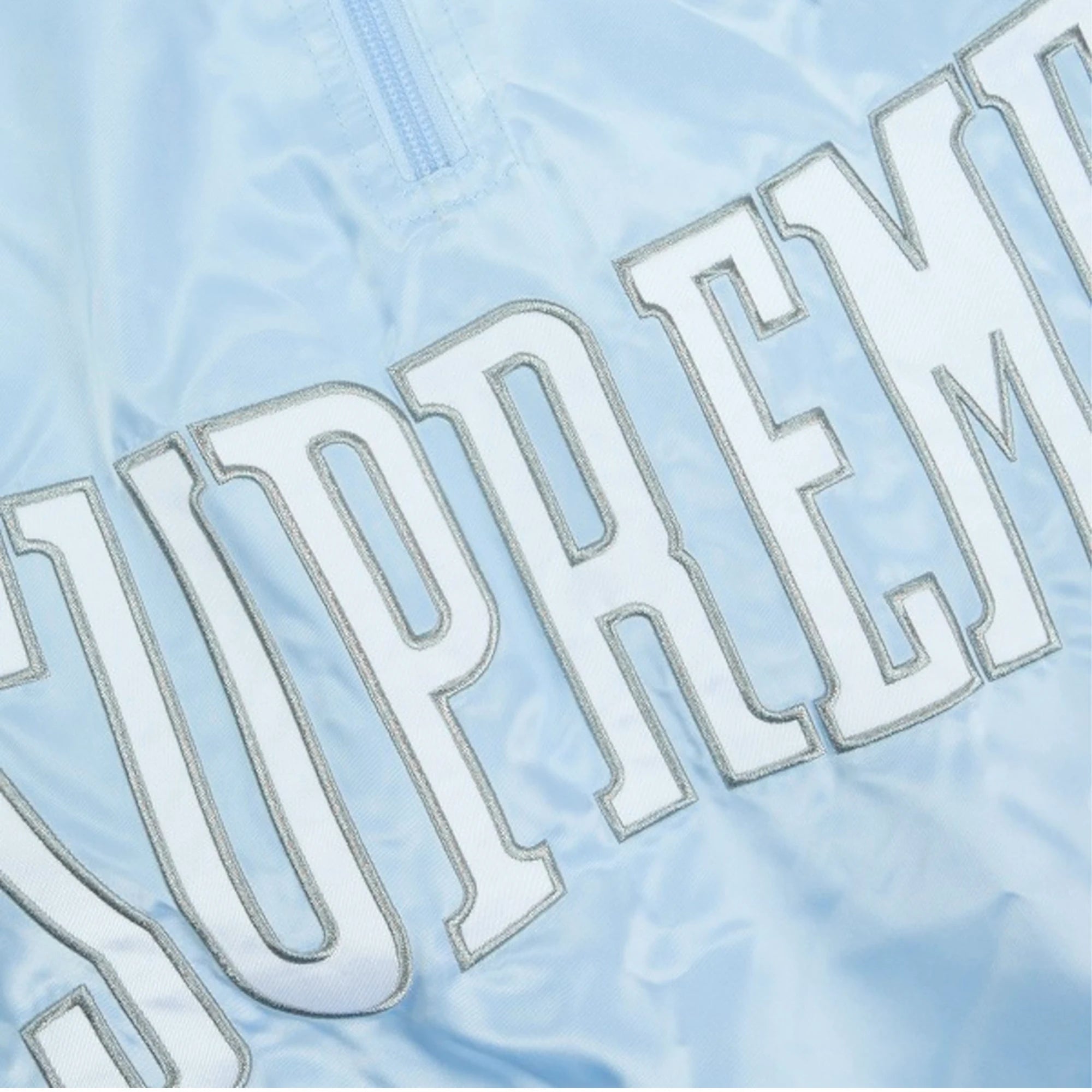 Satin Piping Pullover “Light Blue”