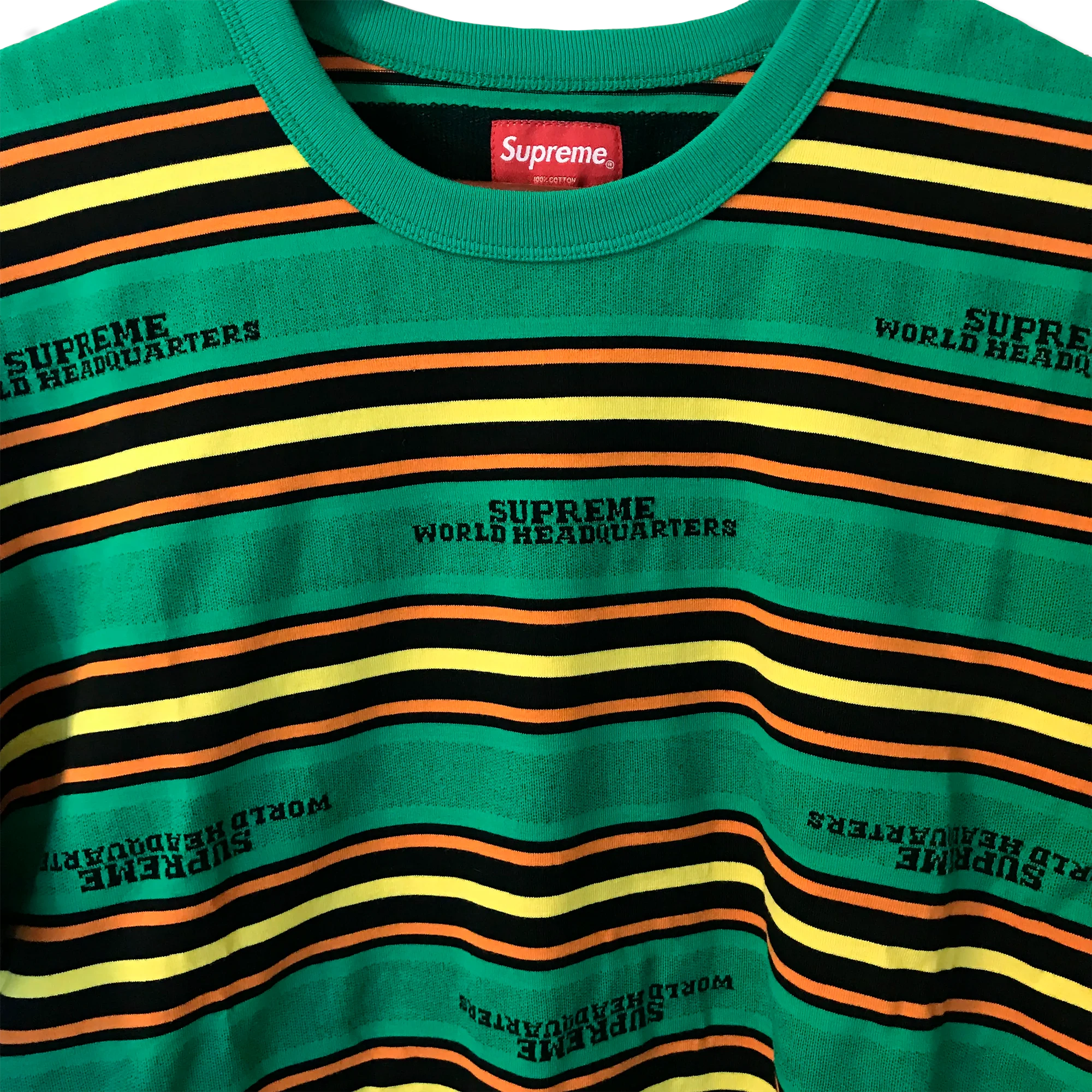 HQ Stripe Tee “Green”
