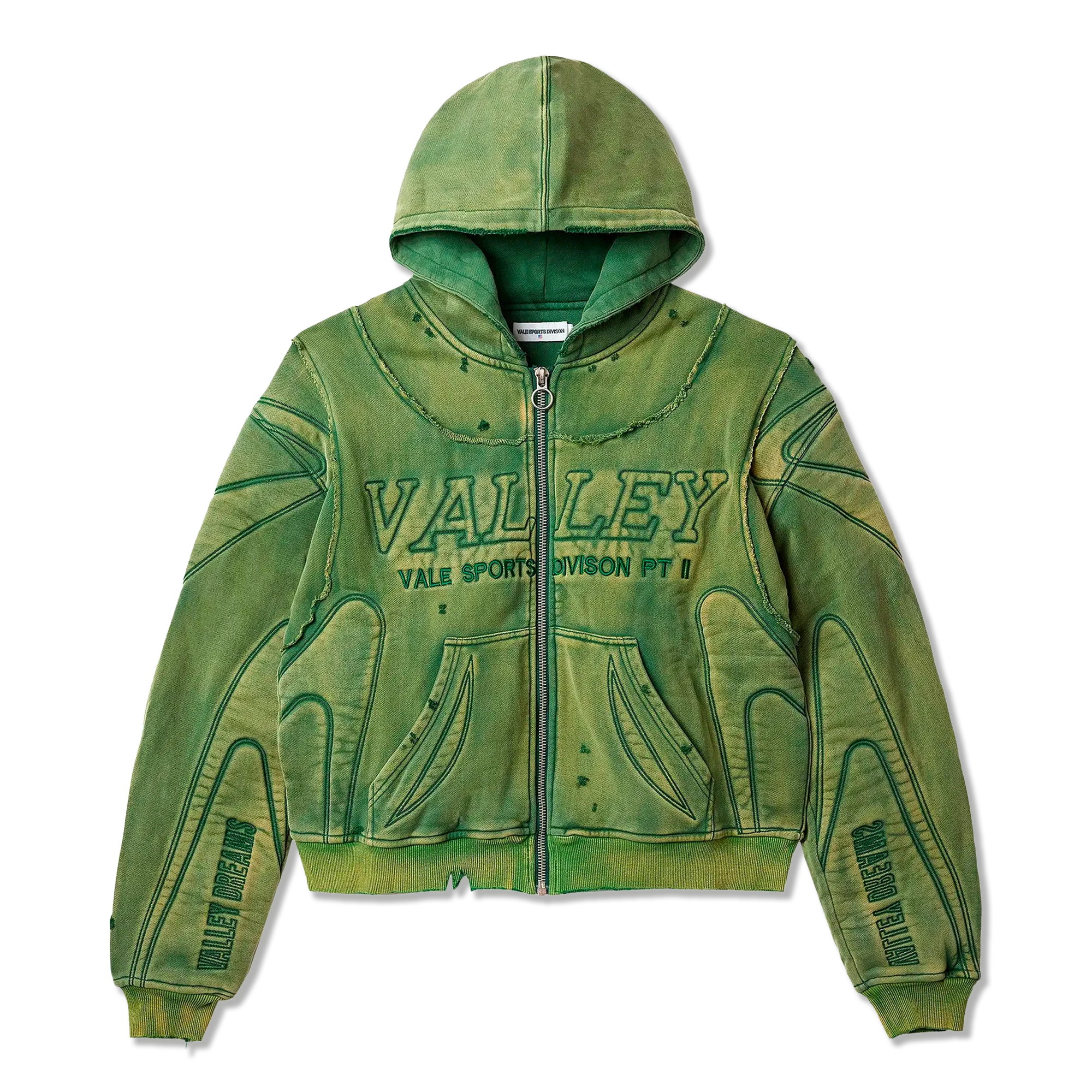 Hulk Armor Zip Up Hoodie "Green"