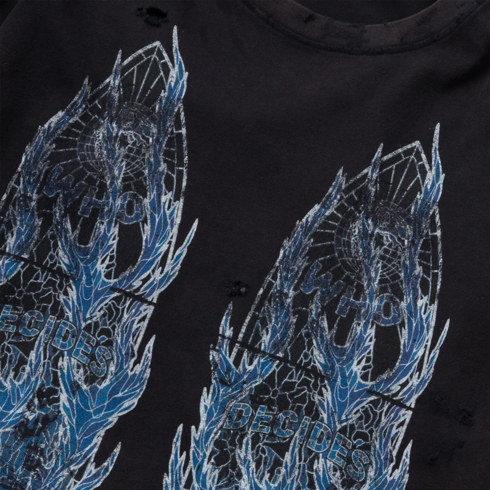 Flame Glass Double Jersey "Black"