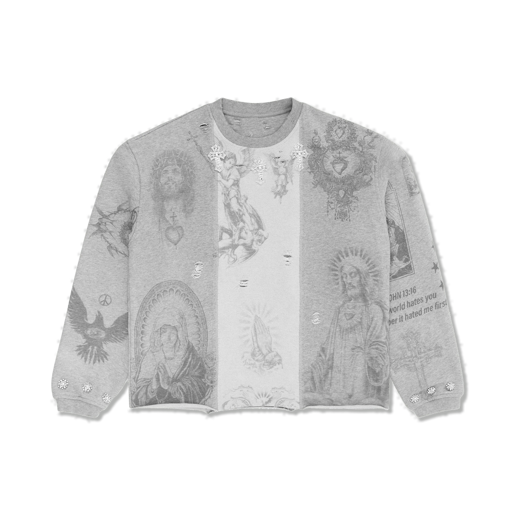 Freed Me From My Sins Sweater "White"
