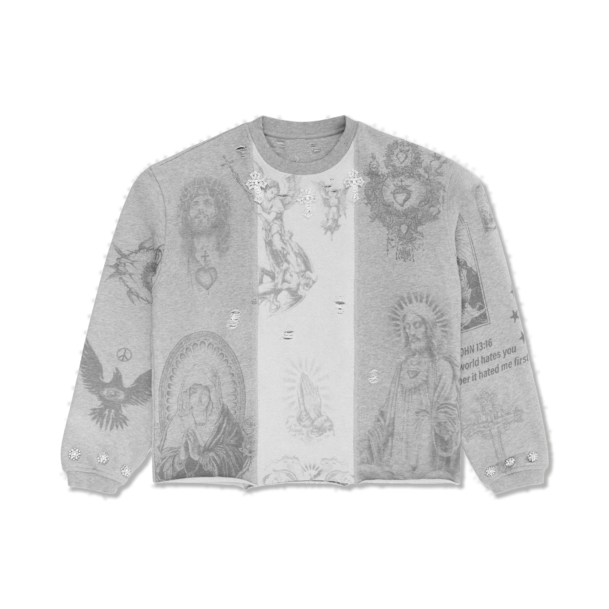 Freed Me From My Sins Sweater "White"