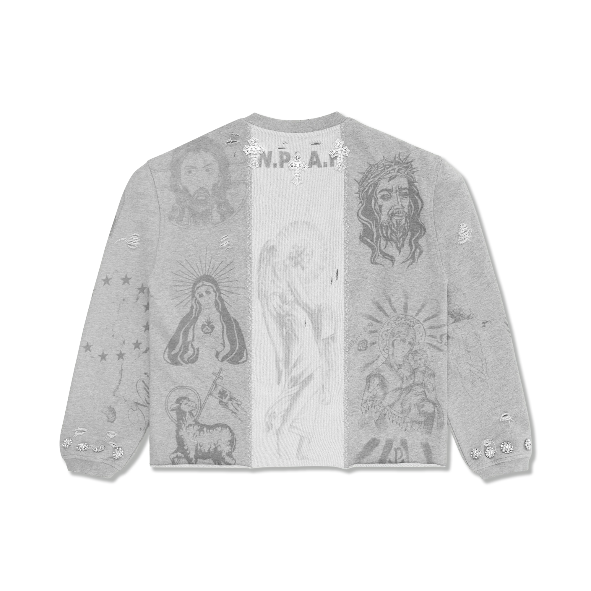 Freed Me From My Sins Sweater "White"