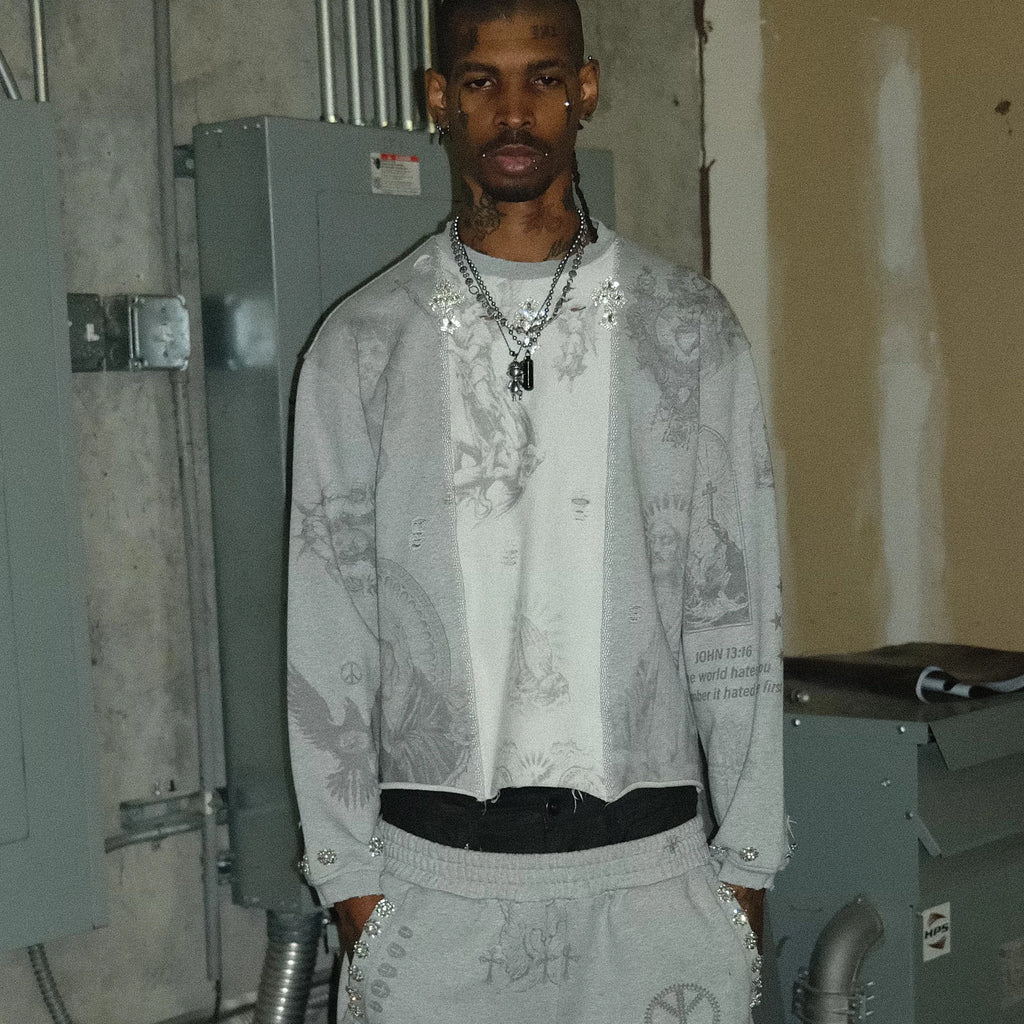 Freed Me From My Sins Sweater "White"