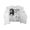 Not Today Satan Flared Longsleeve "White"